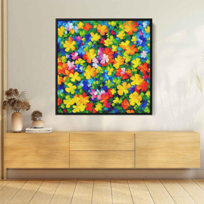 Cubist Oil Tropical Flowers #006 - Kanvah