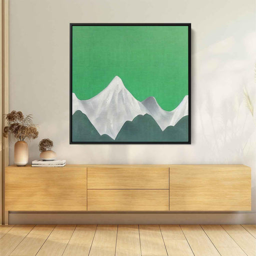 Green Abstract Mountain #002 - Kanvah