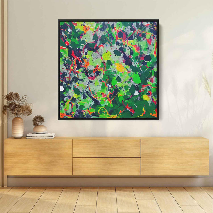 Green Abstract Splatter #008 - Kanvah