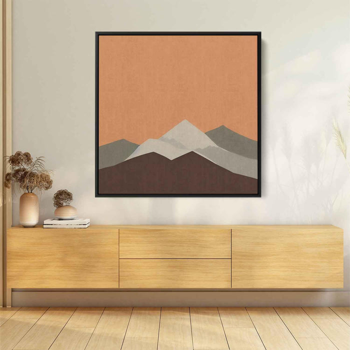 Line Art Desert Mountains #002 - Kanvah