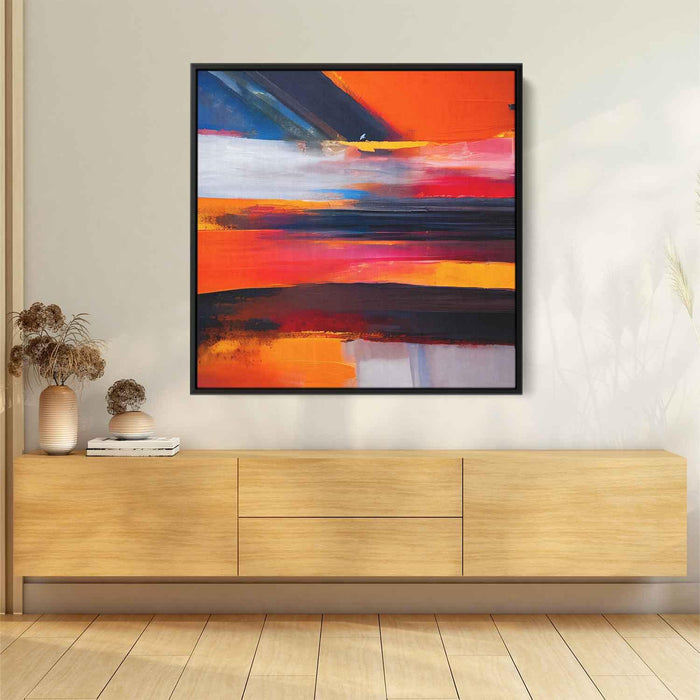 Orange Abstract Print #008 - Kanvah