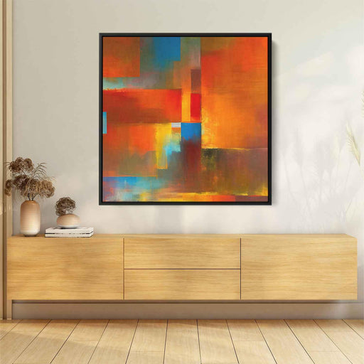 Orange Abstract Print #018 - Kanvah