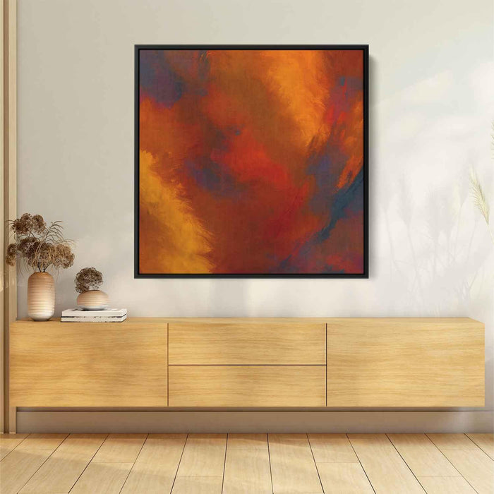 Orange Abstract Print #030 - Kanvah