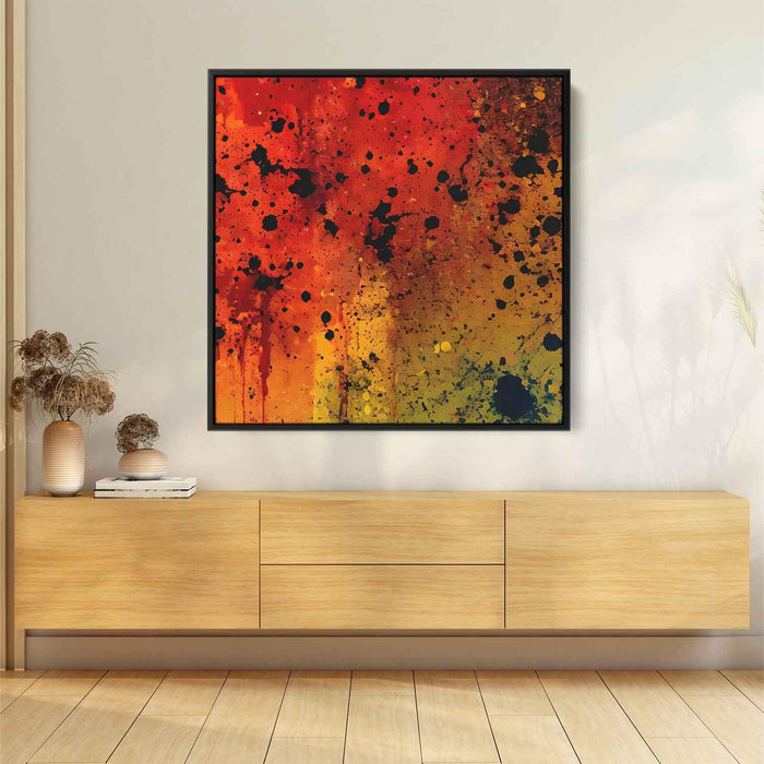 Orange Abstract Splatter #016 - Kanvah