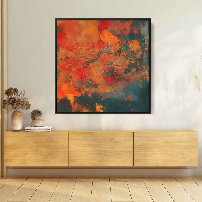 Orange Abstract Splatter #028 - Kanvah