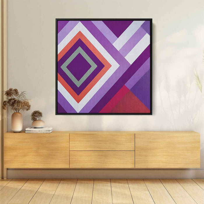 Purple Geometric Abstract #002 - Kanvah