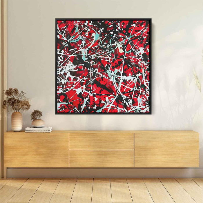 Red Abstract Splatter #004 - Kanvah