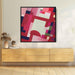 Red Geometric Abstract #002 - Kanvah