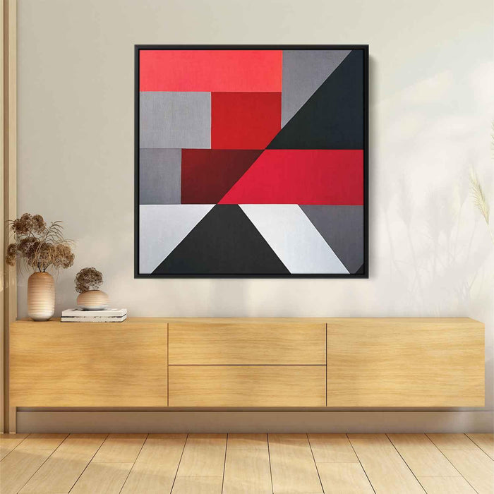 Red Geometric Abstract #016 - Kanvah