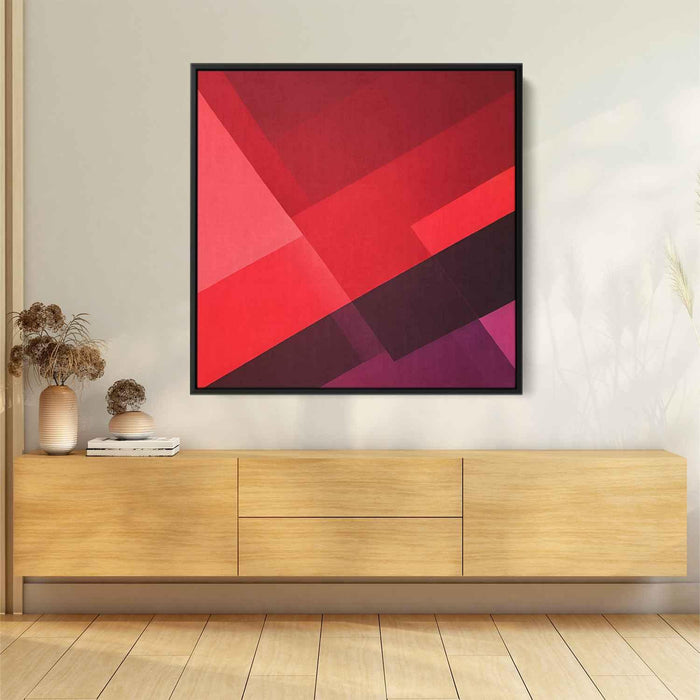 Red Geometric Abstract #028 - Kanvah
