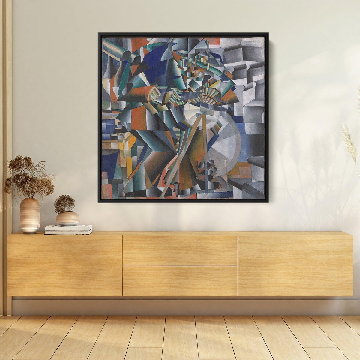 "The Knife Grinder" by Kazimir Malevich Canvas Artwork — Kanvah