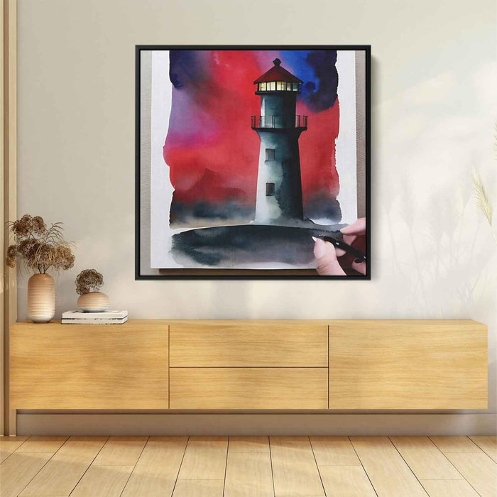 Watercolor Lighthouse #004 - Kanvah