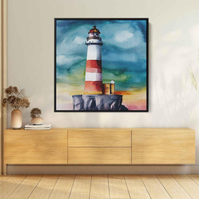 Watercolor Lighthouse #006 - Kanvah