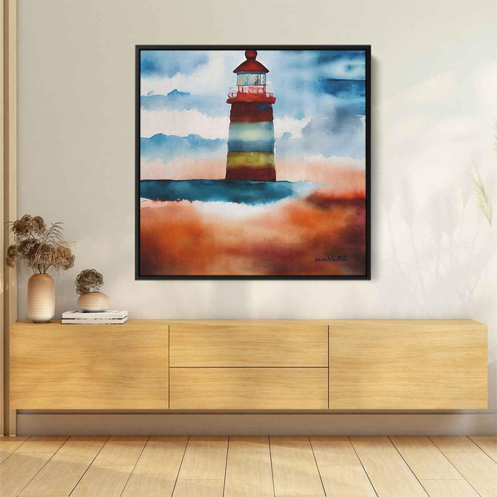 Watercolor Lighthouse #032 - Kanvah