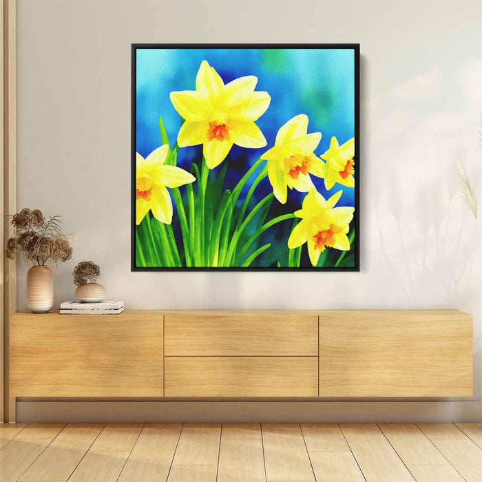 Watercolor Daffodils #009 - Kanvah