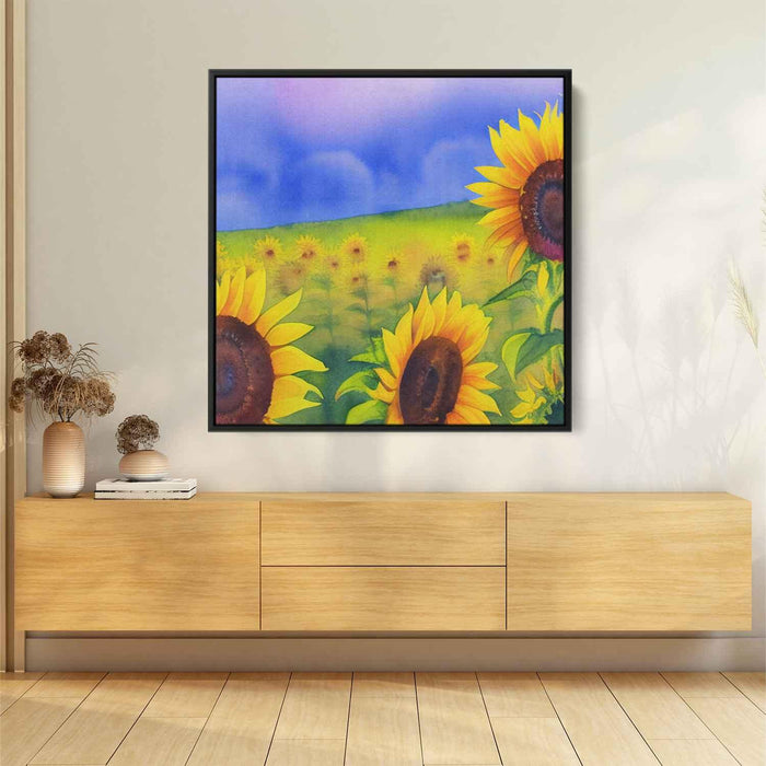 Watercolor Sunflower #009 - Kanvah
