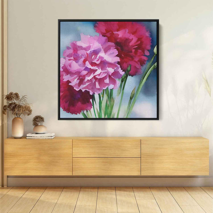 Watercolour Painting Carnations #008 - Kanvah