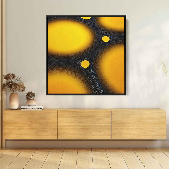 Yellow Abstract Print #028 - Kanvah