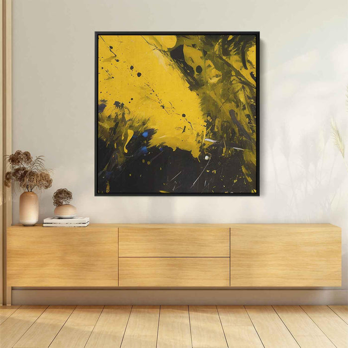 Yellow Abstract Splatter #030 - Kanvah