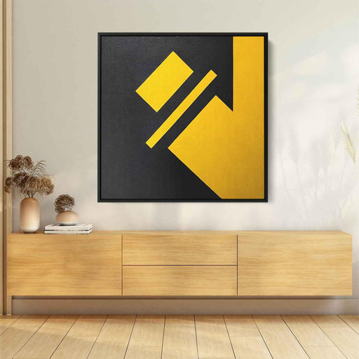 Yellow Geometric Abstract #014 - Kanvah