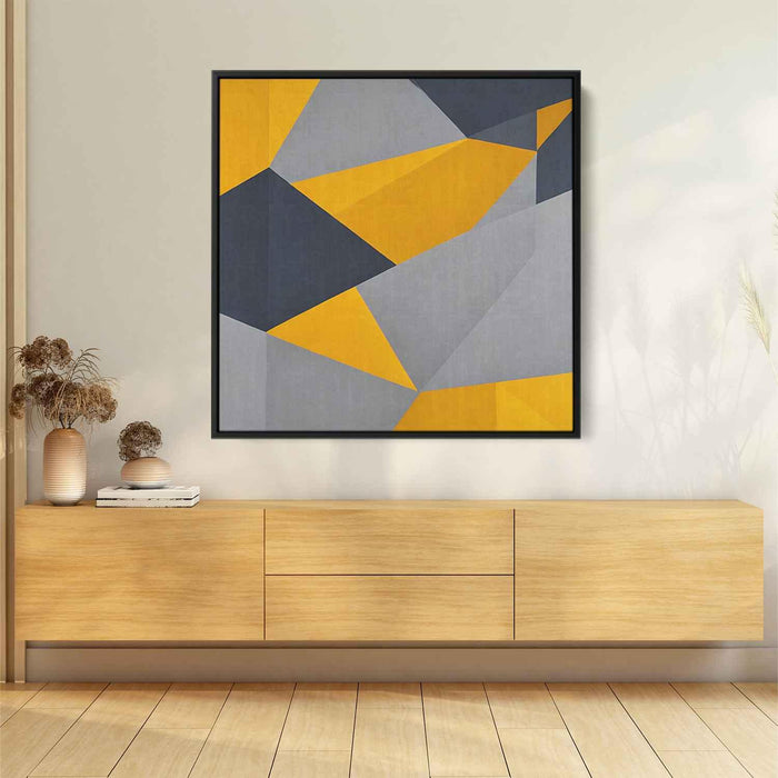 Yellow Geometric Abstract #020 - Kanvah