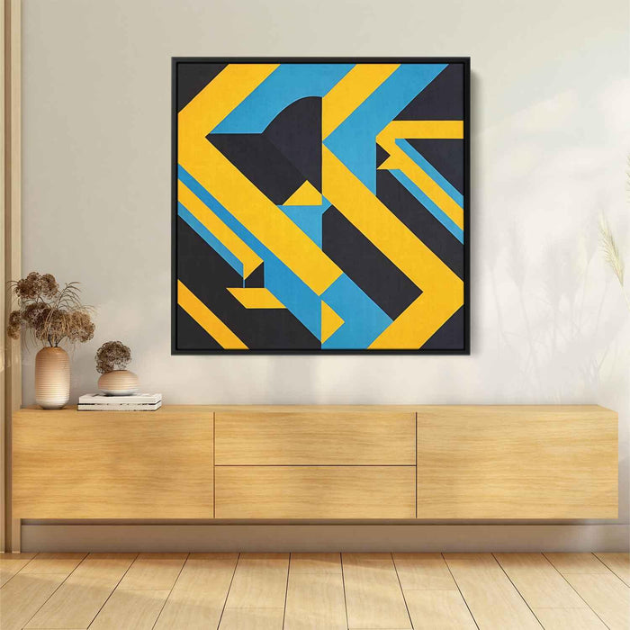 Yellow Geometric Abstract #028 - Kanvah