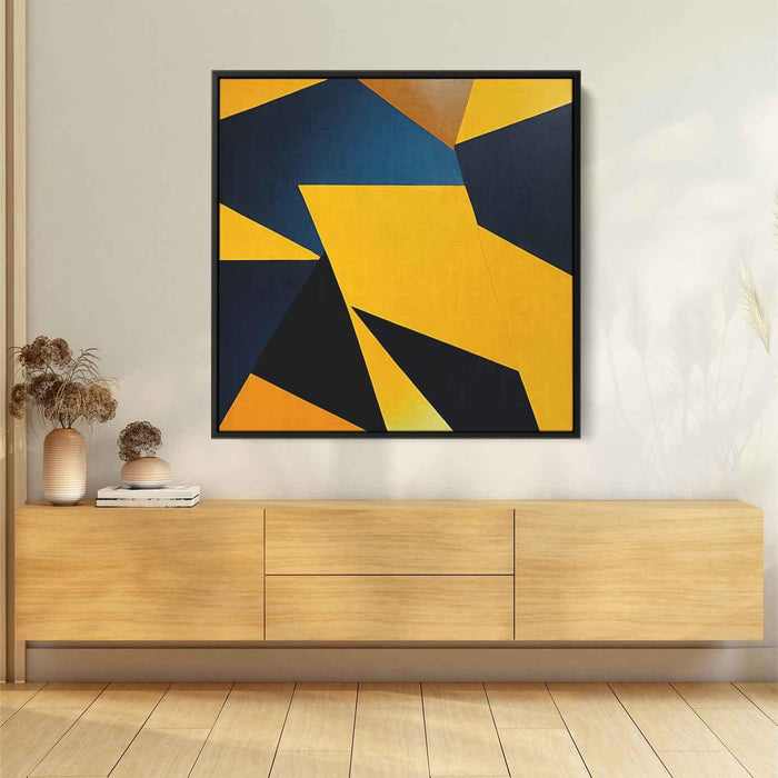 Yellow Geometric Abstract #030 - Kanvah