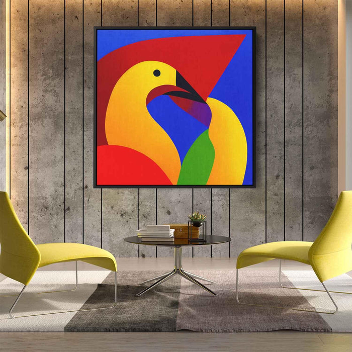 Cubist Oil Birds of Paradise #006 - Kanvah