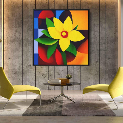 Cubist Oil Daffodils #006 - Kanvah