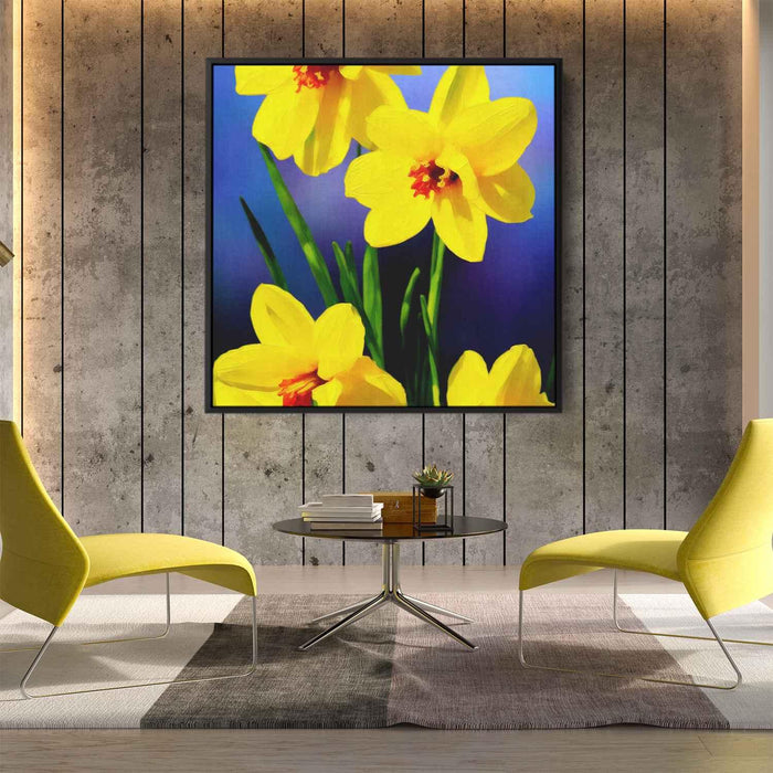 Impressionist Oil Daffodils #002 - Kanvah