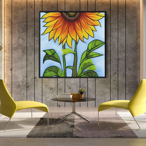 Line Art Sunflower #002 - Kanvah