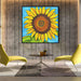 Line Art Sunflower #008 - Kanvah