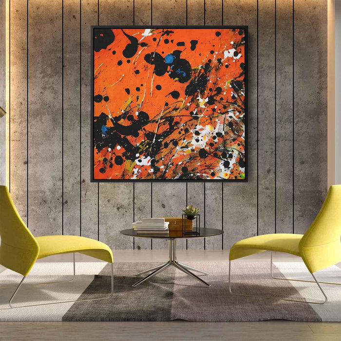 Orange Abstract Splatter #026 - Kanvah