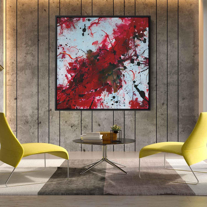 Red Abstract Splatter #002 - Kanvah