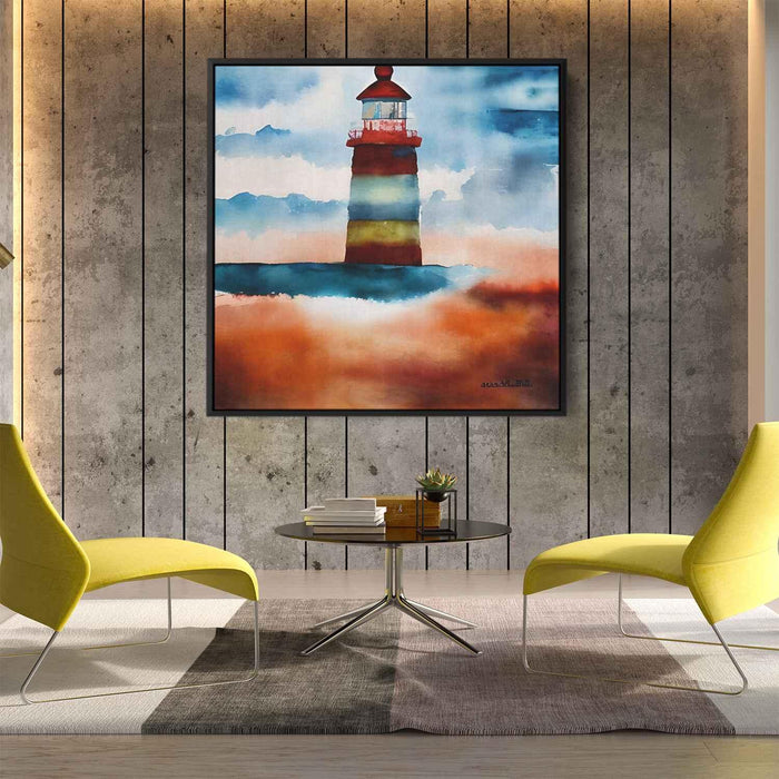 Watercolor Lighthouse #032 - Kanvah
