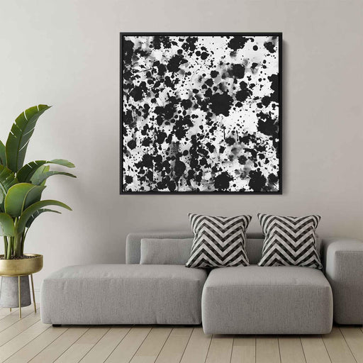 Black and White Abstract Splatter #008 - Kanvah