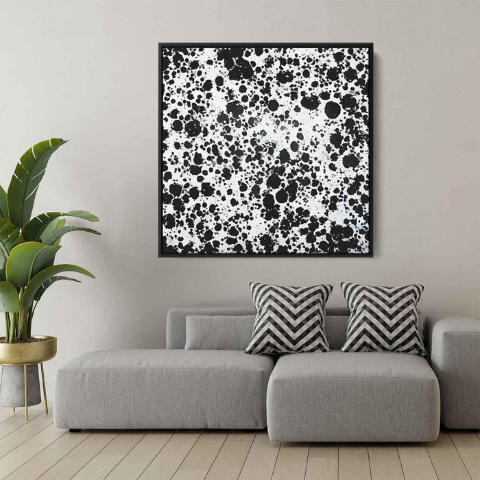 Black and White Abstract Splatter #016 - Kanvah