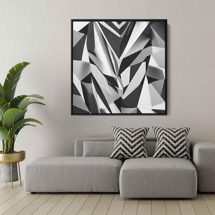 Black and White Geometric #002 - Kanvah