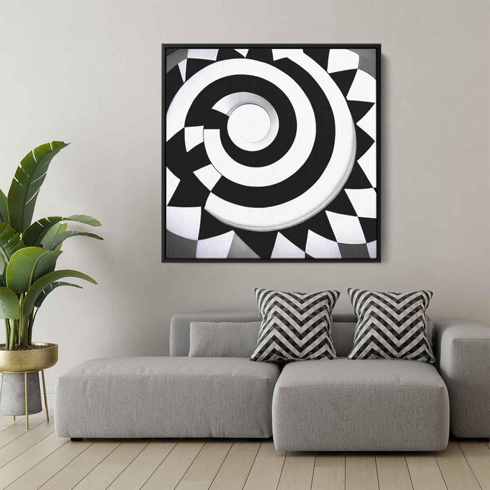 Black and White Geometric #014 - Kanvah