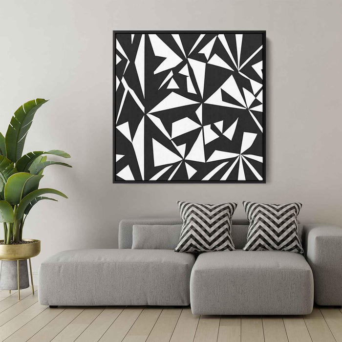 Black and White Geometric #024 - Kanvah
