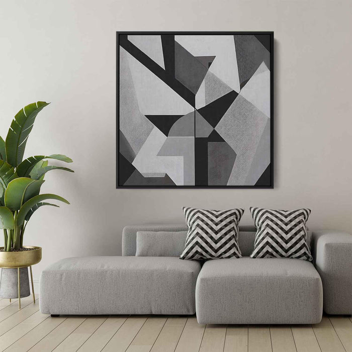 Black and White Geometric #026 - Kanvah