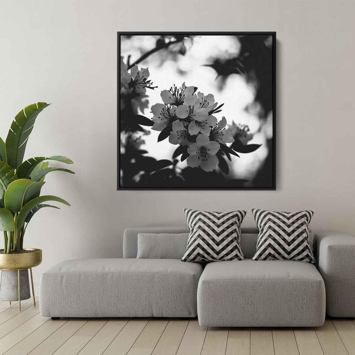 Black and White Rhododendron #002 - Kanvah