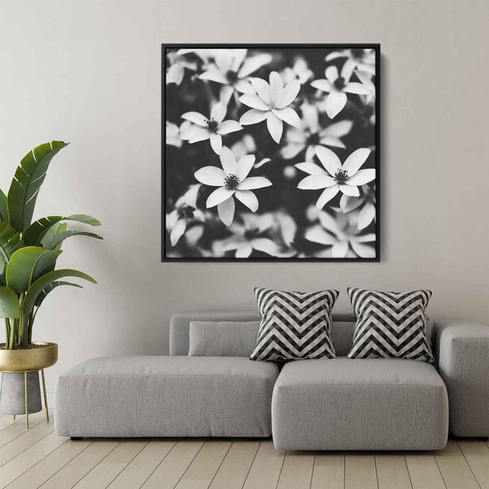 Black and White Tropical Flowers #004 - Kanvah