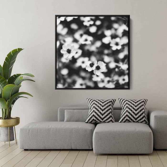 Black and White Tropical Flowers #006 - Kanvah