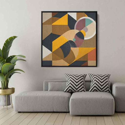 Brown Geometric Abstract #006 - Kanvah