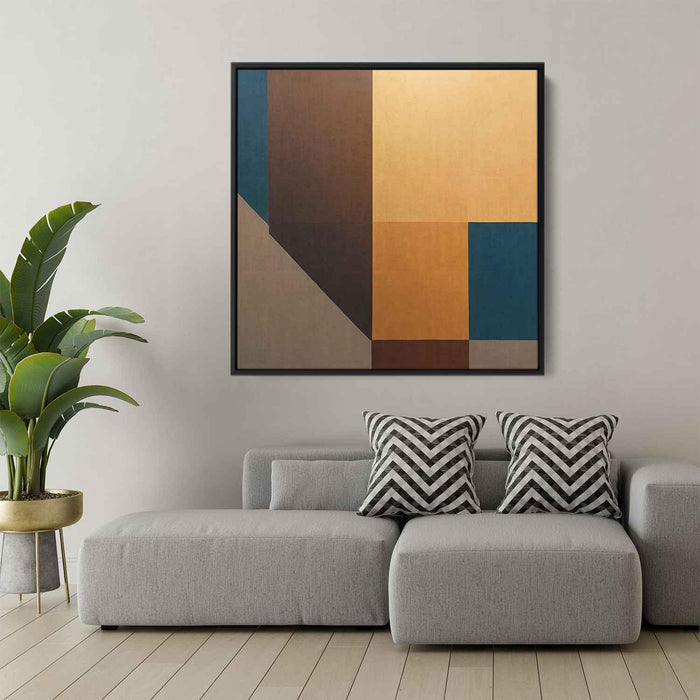 Brown Geometric Abstract #020 - Kanvah