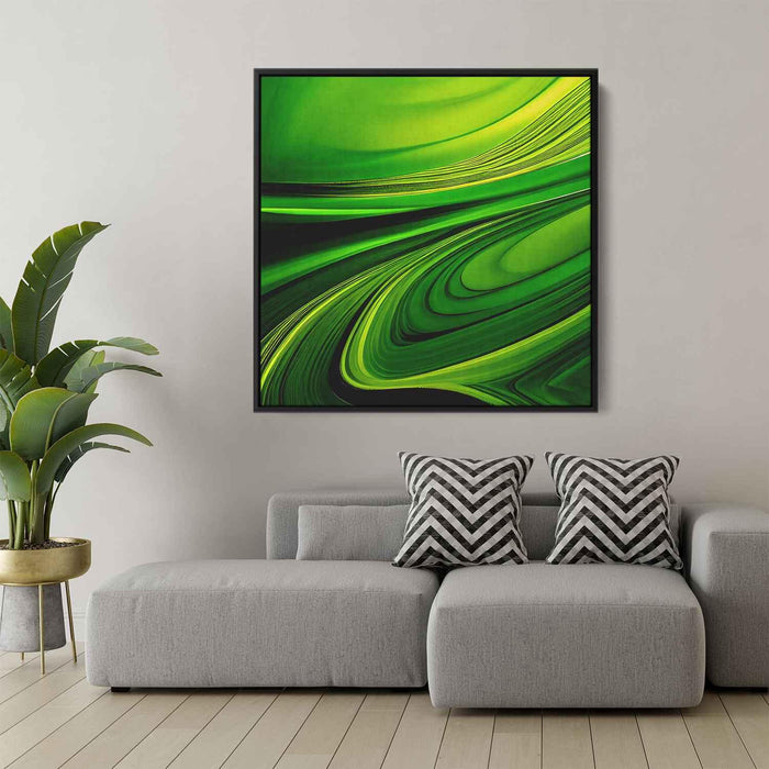 Green Abstract Print #028 - Kanvah