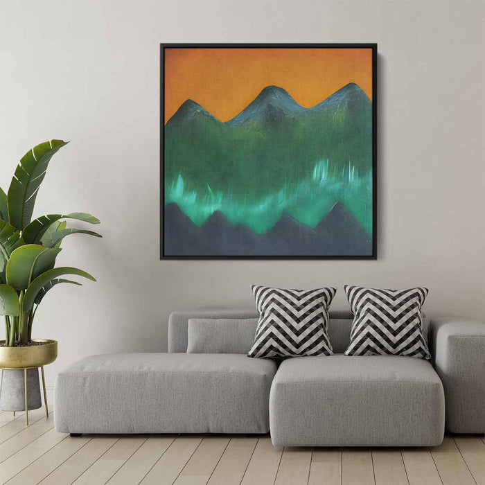 Green Abstract Mountain #009 - Kanvah
