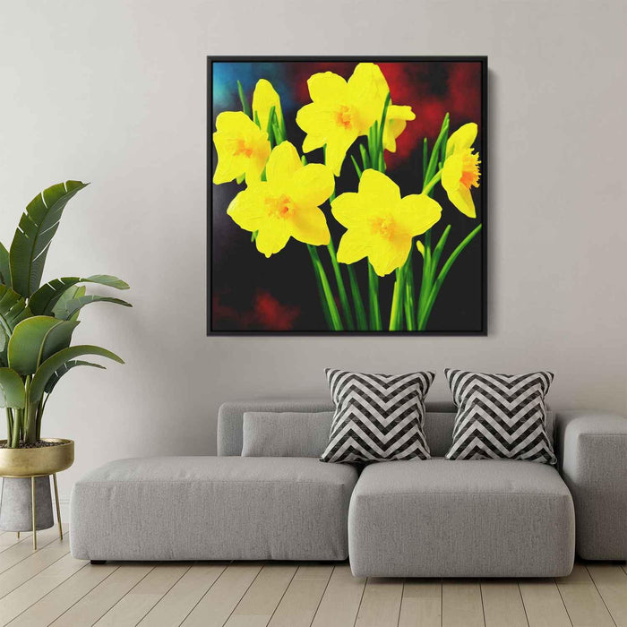 Impressionist Oil Daffodils #006 - Kanvah