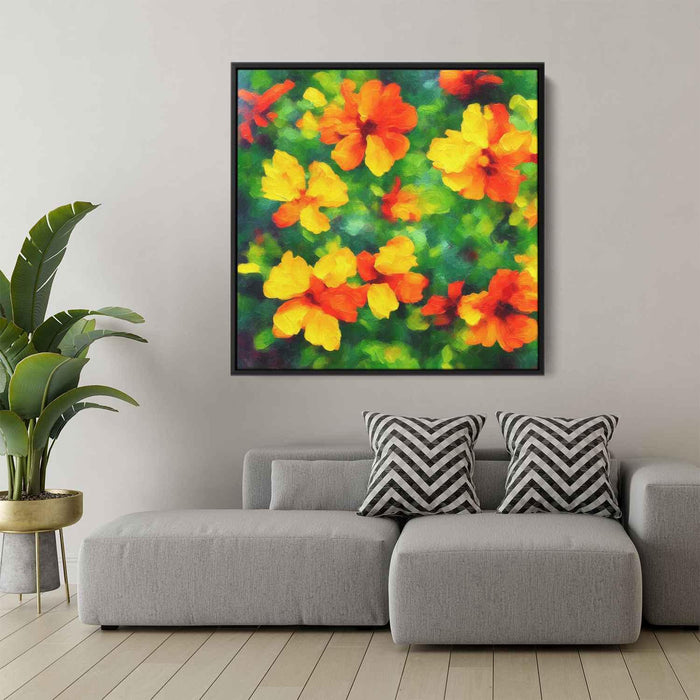 Impressionist Oil Tropical Flowers #002 - Kanvah